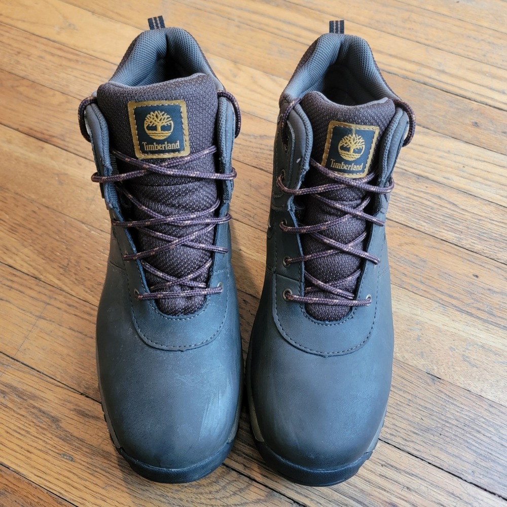 Timberland Men's Size 7 Mt. Maddsen Mid Waterproof Dark Brown‎ Hiking Boot